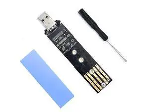 Dual Protocol M.2 to USB Adapter Enclosure, USB3.1 Gen2 10Gbps, Supports NVMe M-Key & SATA B+M-Key SSD, UASP Accelerated, Up to 4TB, Fits 2230/2242/2260/2280 Dual Protocol M.2 to USB Adapter Enclosure, USB3.1 Gen2 10Gbps, Supports NVMe M-Key & SATA B+M-Key SSD, UASP Accelerated, Up to 4TB, Fits 2230/2242/2260/2280