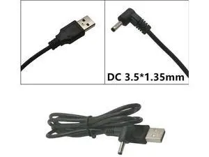 USB 2.0 A Male to 3.5x1.35mm DC Power Cable, 5V Barrel Jack Charger Adapter Cord USB 2.0 A Male to 3.5x1.35mm DC Power Cable, 5V Barrel Jack Charger Adapter Cord