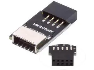 USB 2.0 9Pin Male to USB 3.1 Type E Key-A Female Adapter, Front Panel Socket to 9Pin Mainboard Header Internal Extension Converter for PC Case USB 2.0 9Pin Male to USB 3.1 Type E Key-A Female Adapter, Front Panel Socket to 9Pin Mainboard Header Internal Extension Converter for PC Case