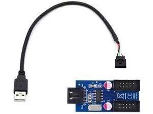 USB2.0 10Pin Motherboard Header Splitter Cable, 1-to-2 Type-A Female Port Multiplier Adapter USB2.0 10Pin Motherboard Header Splitter Cable, 1-to-2 Type-A Female Port Multiplier Adapter