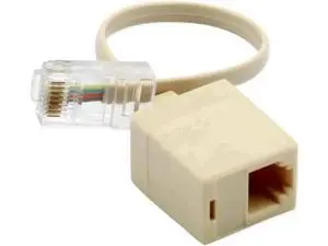 20CM RJ45 8P4C Male to RJ11 6P4C Female Adapter Cable, Ethernet Telephone M/F Converter Cord 1 Pack 20CM RJ45 8P4C Male to RJ11 6P4C Female Adapter Cable, Ethernet Telephone M/F Converter Cord 1 Pack