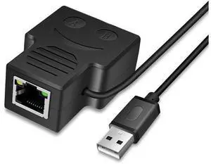 1 to 2 Port RJ45 Ethernet Splitter Adapter, 1 Female to 2 Female LAN Cable Splitter, Allow 2 Devices to Access Network Simultaneously, Compatible with Cat5 Cat5e Cat6 Ethernet Cables 1 to 2 Port RJ45 Ethernet Splitter Adapter, 1 Female to 2 Female LAN Cable Splitter, Allow 2 Devices to Access Network Simultaneously, Compatible with Cat5 Cat5e Cat6 Ethernet Cables