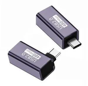 2 Pack USB 2.0 Type B Female to Mini USB & Micro USB Male Adapter, Multi Connector Converter for Printer, Phone & Hard Drive 2 Pack USB 2.0 Type B Female to Mini USB & Micro USB Male Adapter, Multi Connector Converter for Printer, Phone & Hard Drive