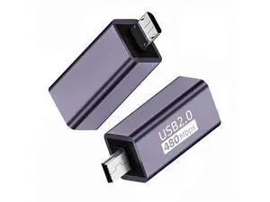 2 Pack Micro/Mini USB Male to USB 2.0 Type B Female Adapter, Converter for Printer, Disk and Scanner 2 Pack Micro/Mini USB Male to USB 2.0 Type B Female Adapter, Converter for Printer, Disk and Scanner