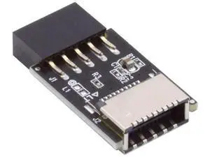 Key-A Type-E to USB 2.0 9Pin/10Pin Header Adapter, USB 3.1 Front Panel Socket Converter for Motherboard Key-A Type-E to USB 2.0 9Pin/10Pin Header Adapter, USB 3.1 Front Panel Socket Converter for Motherboard