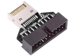 USB 3.0 20Pin Header to USB 3.1 Type-E IDC Socket Adapter, Front Panel Converter for Desktop Motherboard USB 3.0 20Pin Header to USB 3.1 Type-E IDC Socket Adapter, Front Panel Converter for Desktop Motherboard