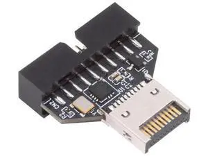 USB 3.0 20Pin Header to Type-E IDC Socket Adapter with CH334P Chip, USB 3.1 Front Panel Converter for Desktop Motherboard USB 3.0 20Pin Header to Type-E IDC Socket Adapter with CH334P Chip, USB 3.1 Front Panel Converter for Desktop Motherboard