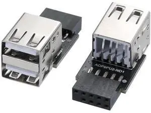 9Pin USB 2.0 Header 1 to 2 Port Dual Layer Splitter Adapter for PC Motherboard 9Pin USB 2.0 Header 1 to 2 Port Dual Layer Splitter Adapter for PC Motherboard