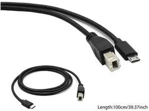 Micro USB Male to USB 2.0 Type-B Male OTG Data Cable for Phone, Tablet & Printer Micro USB Male to USB 2.0 Type-B Male OTG Data Cable for Phone, Tablet & Printer