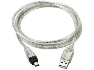 1.5M USB 2.0 to IEEE 1394 4Pin iLink Firewire Cable Specially for DCR-TRV75E DV Camcorder, 4.92FT 1.5M USB 2.0 to IEEE 1394 4Pin iLink Firewire Cable Specially for DCR-TRV75E DV Camcorder, 4.92FT