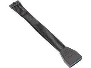 6 Inches Flat Low Profile USB 3.0 19/20Pin Internal Header Male to Female Extension Cable, Motherboard USB Extender to Avoid GPU Blocking Ports 6 Inches Flat Low Profile USB 3.0 19/20Pin Internal Header Male to Female Extension Cable, Motherboard USB Extender to Avoid GPU Blocking Ports
