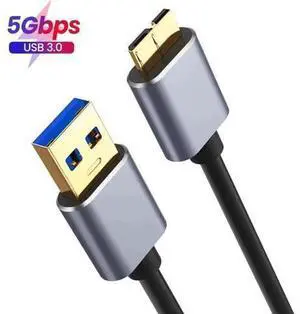 1M/3.3ft USB 3.0 Type A to Micro B Cable, Male to Male High Speed Data Sync Cord for External Hard Drive, Samsung S5, Note 3 1M/3.3ft USB 3.0 Type A to Micro B Cable, Male to Male High Speed Data Sync Cord for External Hard Drive, Samsung S5, Note 3