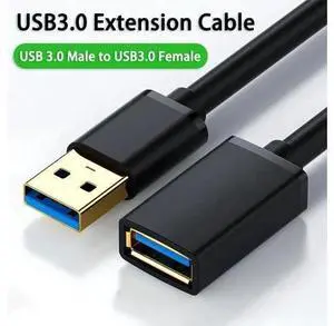 USB 3.0 Male to Female Extension Cable 1.64FT, High Speed USB Extender Cord for Flash Drive, Hard Drive, Game Console & Office Peripherals USB 3.0 Male to Female Extension Cable 1.64FT, High Speed USB Extender Cord for Flash Drive, Hard Drive, Game Console & Office Peripherals