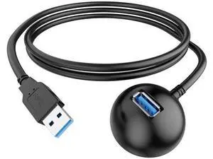 5FT/1.5M USB 3.0 Type-A Male to Female Extension Cable, 5Gbps High Speed Extender Cord for Docking Station, Flash Drives & Common USB Peripherals 5FT/1.5M USB 3.0 Type-A Male to Female Extension Cable, 5Gbps High Speed Extender Cord for Docking Station, Flash Drives & Common USB Peripherals
