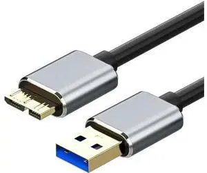 1.64 ft USB 3.0 A Male to Micro USB 3.0 Cable, High Speed Data Sync Cord for Toshiba, Samsung, My Passport External Hard Drives 1.64 ft USB 3.0 A Male to Micro USB 3.0 Cable, High Speed Data Sync Cord for Toshiba, Samsung, My Passport External Hard Drives