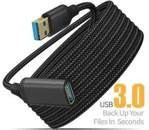 6.6FT USB 3.0 Extension Cable, Type A Male to Female High Speed Cord for Keyboard, Mouse, Flash Drive, Hard Drive 6.6FT USB 3.0 Extension Cable, Type A Male to Female High Speed Cord for Keyboard, Mouse, Flash Drive, Hard Drive