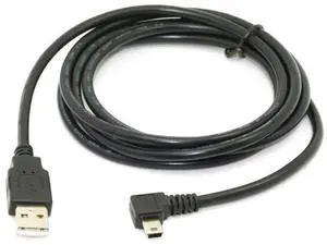 1.8m Black Left 90° Angled Mini USB 5Pin B Male to USB2.0 Type A Male Data & Charging Cable 1.8m Black Left 90° Angled Mini USB 5Pin B Male to USB2.0 Type A Male Data & Charging Cable