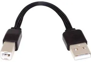 13cm Slim FPC Flat USB2.0 Type-A Male to Type-B Male Cable, High Speed Data Cord for Printer, Scanner & External Storage Drive 13cm Slim FPC Flat USB2.0 Type-A Male to Type-B Male Cable, High Speed Data Cord for Printer, Scanner & External Storage Drive