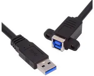 30cm USB3.0 Type-A Male to Type-B Female Extension Cable | 5Gbps High Speed Cord for External SSD, Hard Drive & Digital Camera 30cm USB3.0 Type-A Male to Type-B Female Extension Cable | 5Gbps High Speed Cord for External SSD, Hard Drive & Digital Camera