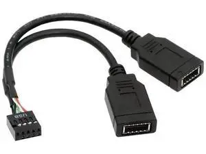 0.15M USB2.0 9/10Pin Motherboard Header Male to Dual Key-A Type-E USB3.1 Front Panel Extension Cable 0.15M USB2.0 9/10Pin Motherboard Header Male to Dual Key-A Type-E USB3.1 Front Panel Extension Cable