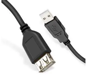 0.3M/1FT Black USB 3.0 Type-A Male to Female Extension Cable 0.3M/1FT Black USB 3.0 Type-A Male to Female Extension Cable