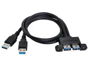 0.5M Dual USB3.0 Front Panel Header Male to Dual USB3.0 Female Panel Mount Extension Cable 0.5M Dual USB3.0 Front Panel Header Male to Dual USB3.0 Female Panel Mount Extension Cable