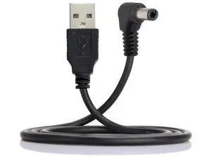 100cm Right Angle USB2.0 A Male to 5.5×2.5mm DC Barrel Power Cable | 90° 5V Charging Cord 100cm Right Angle USB2.0 A Male to 5.5×2.5mm DC Barrel Power Cable | 90° 5V Charging Cord