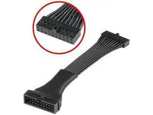 6 Inches Low Profile USB3.0 20Pin Internal Header Extension Cable, Slim Short Mainboard Header Extender Cord 6 Inches Low Profile USB3.0 20Pin Internal Header Extension Cable, Slim Short Mainboard Header Extender Cord