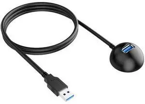 3.3FT/1M USB 3.0 Male to Female Extension Cable with Fixed Pedestal Stand, 5Gbps Desktop USB Extender for Flash Drives, Keyboard, Mouse & Laptop Peripherals 3.3FT/1M USB 3.0 Male to Female Extension Cable with Fixed Pedestal Stand, 5Gbps Desktop USB Extender for Flash Drives, Keyboard, Mouse & Laptop Peripherals