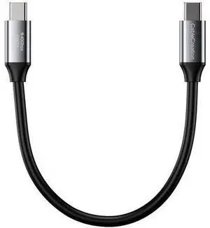 0.5FT Short USB4 / Thunderbolt 4 Cable, 40Gbps Data, 240W PD Charging & 8K@60Hz Video Cord Compatible with TB3, TB4 and All USB-C Devices 0.5FT Short USB4 / Thunderbolt 4 Cable, 40Gbps Data, 240W PD Charging & 8K@60Hz Video Cord Compatible with TB3, TB4 and All USB-C Devices