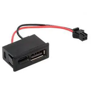 Horizontal Latch Mount USB-A + USB-C Female to 2.54mm Pitch 2Pin Header DC 5V Power Pigtail Cable for DIY OEM Project Horizontal Latch Mount USB-A + USB-C Female to 2.54mm Pitch 2Pin Header DC 5V Power Pigtail Cable for DIY OEM Project