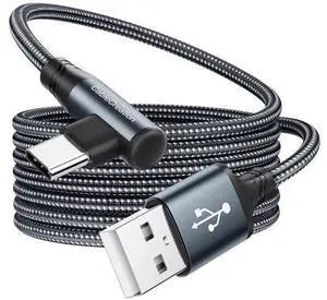3.3FT 90 Degree Right Angle USB C Cable, Nylon Braided 3A Charging Cord for Car CarPlay, iPhone 15, Galaxy S24/S23, MacBook, iPad & Switch 3.3FT 90 Degree Right Angle USB C Cable, Nylon Braided 3A Charging Cord for Car CarPlay, iPhone 15, Galaxy S24/S23, MacBook, iPad & Switch