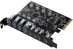8-Port PCI-E USB 3.2 Gen2 Expansion Card, 4 USB-A + 4 USB-C 10Gbps PCI Express Hub Adapter, Compatible PCIe x4/x8/x16 Slot for Desktop Motherboard 8-Port PCI-E USB 3.2 Gen2 Expansion Card, 4 USB-A + 4 USB-C 10Gbps PCI Express Hub Adapter, Compatible PCIe x4/x8/x16 Slot for Desktop Motherboard