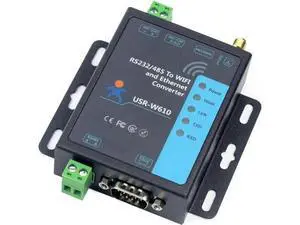 USR-W610 Serial to WiFi Ethernet Converter RS232 RS485 Wireless TCP/IP Serial Device Server USR-W610 Serial to WiFi Ethernet Converter RS232 RS485 Wireless TCP/IP Serial Device Server