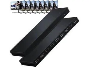 1 in 8 Out HDMI Splitter, 1x8 HDMI Audio Video Distributor Box Supports 4K@30Hz 3D Full HD for HDTV Projector STB DVD PS3, with USB Power Cable 1 in 8 Out HDMI Splitter, 1x8 HDMI Audio Video Distributor Box Supports 4K@30Hz 3D Full HD for HDTV Projector STB DVD PS3, with USB Power Cable