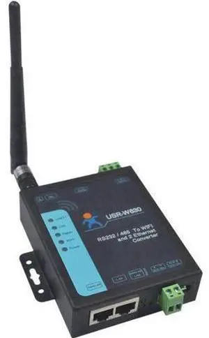 W630 Industrial Serial to WiFi Ethernet Converter RS232 RS485 Dual LAN Port Modbus RTU Gateway W630 Industrial Serial to WiFi Ethernet Converter RS232 RS485 Dual LAN Port Modbus RTU Gateway