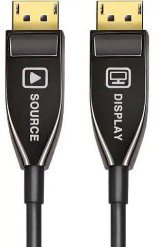DP 1.4 Fiber Optic AOC Cable,DisplayPort to DisplayPort 8k@60HZ 4K@144Hz Male to Male Cable - (DP to DP Cable) Black - 9.84 ft. / 3.0 m DP 1.4 Fiber Optic AOC Cable,DisplayPort to DisplayPort 8k@60HZ 4K@144Hz Male to Male Cable - (DP to DP Cable) Black - 9.84 ft. / 3.0 m