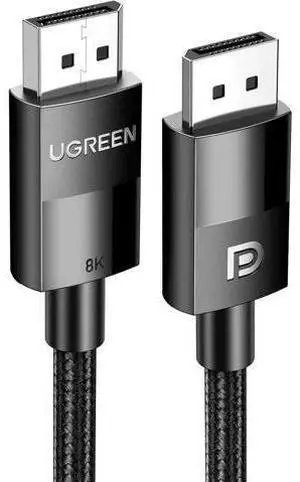 UGREEN VESA Certified DP 1.4 Cable 16FT, 32.4Gbps 8K DisplayPort Cord Supports 8K@60Hz, 4K@240Hz, HDR, FreeSync & G-Sync, Compatible with Gaming Monitor, Graphics Card, PC, HDTV UGREEN VESA Certified DP 1.4 Cable 16FT, 32.4Gbps 8K DisplayPort Cord Supports 8K@60Hz, 4K@240Hz, HDR, FreeSync & G-Sync, Compatible with Gaming Monitor, Graphics Card, PC, HDTV