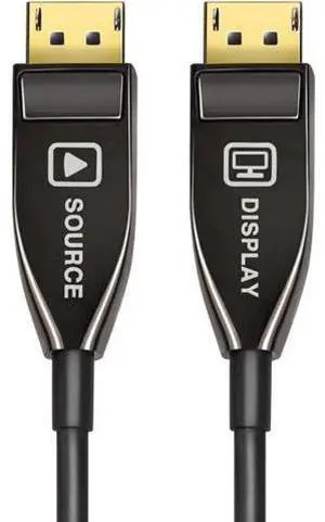 82ft/25m Black DP 1.4 Active Optical Fiber AOC Cable, 32.4Gbps HBR3 DP to DP Male to Male Cord Supports 8K@60Hz,4K@144Hz HDR DSC1.2 for Gaming Monitor GPU PC HDTV Projector 82ft/25m Black DP 1.4 Active Optical Fiber AOC Cable, 32.4Gbps HBR3 DP to DP Male to Male Cord Supports 8K@60Hz,4K@144Hz HDR DSC1.2 for Gaming Monitor GPU PC HDTV Projector
