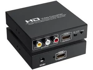 HDMI to 3RCA CVBS AV Audio Video Converter Adapter, Digital to Analog RCA Converter Supports PAL/NTSC, Compatible PC Laptop Xbox TV Camera Monitor HDMI to 3RCA CVBS AV Audio Video Converter Adapter, Digital to Analog RCA Converter Supports PAL/NTSC, Compatible PC Laptop Xbox TV Camera Monitor
