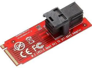 SI-ADA40121 M.2 M-Key to U.2 Complete Kit, SFF-8643 Mini SAS HD to SFF-8639 Cable, PCIe NVMe 2.5 U.2 SSD Conversion Set with Power Line for Desktop Workstation Storage Upgrade SI-ADA40121 M.2 M-Key to U.2 Complete Kit, SFF-8643 Mini SAS HD to SFF-8639 Cable, PCIe NVMe 2.5 U.2 SSD Conversion Set with Power Line for Desktop Workstation Storage Upgrade