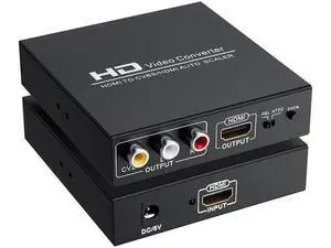 HDMI to 3RCA CVBS AV Converter Adapter, Digital to Analog RCA Video Audio Adapter Supports PAL/NTSC, for PC Laptop Xbox Camera TV Monitor HDMI to 3RCA CVBS AV Converter Adapter, Digital to Analog RCA Video Audio Adapter Supports PAL/NTSC, for PC Laptop Xbox Camera TV Monitor