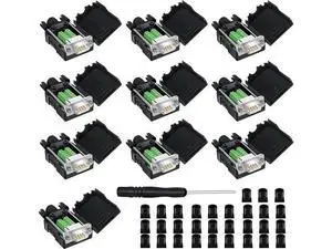 10 Pack White DB9 Male RS232 Breakout Board Solder-Free Terminal Block Adapter With Plastic Housing D-SUB Serial Port Wiring Module 10 Pack White DB9 Male RS232 Breakout Board Solder-Free Terminal Block Adapter With Plastic Housing D-SUB Serial Port Wiring Module