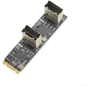 8 Port SATA III 6Gbps to M.2 B+M Key PCIe 3.0 x2 Adapter Card, Non-RAID SATA Expansion Board for M.2 B/M Slot Storage Extension 8 Port SATA III 6Gbps to M.2 B+M Key PCIe 3.0 x2 Adapter Card, Non-RAID SATA Expansion Board for M.2 B/M Slot Storage Extension