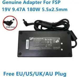 FSP 180W AC/DC Power Adapter FSP180-ABAN1 FSP180-ABAN2, 19V 9.47A 5.5x2.5mm Barrel Tip Laptop Charger Replacement Power Supply FSP 180W AC/DC Power Adapter FSP180-ABAN1 FSP180-ABAN2, 19V 9.47A 5.5x2.5mm Barrel Tip Laptop Charger Replacement Power Supply