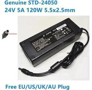 24V 5A 120W AC DC Power Adapter 5.5x2.5mm DC Plug Replacement STD-24050 Power Supply Charger 24V 5A 120W AC DC Power Adapter 5.5x2.5mm DC Plug Replacement STD-24050 Power Supply Charger
