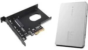 PCIe 3.0 X4 to U.2 NVMe SSD Adapter Card with External Enclosure, 32Gbps High Speed Expansion Card, Fits PCIe X4/X8/X16 Desktop Slots PCIe 3.0 X4 to U.2 NVMe SSD Adapter Card with External Enclosure, 32Gbps High Speed Expansion Card, Fits PCIe X4/X8/X16 Desktop Slots
