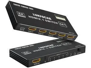 5 in 1 Out HDMI 2.1 8K Switch with IR Remote, 48Gbps High Speed 5-Port HDMI Switcher Selector Box Support 8K@60Hz 4K@120Hz, HDR10+, HDCP2.3 & 3D for PS5/PS4/PS3, Xbox Series X, Nintendo Switch, Laptop 5 in 1 Out HDMI 2.1 8K Switch with IR Remote, 48Gbps High Speed 5-Port HDMI Switcher Selector Box Support 8K@60Hz 4K@120Hz, HDR10+, HDCP2.3 & 3D for PS5/PS4/PS3, Xbox Series X, Nintendo Switch, Laptop