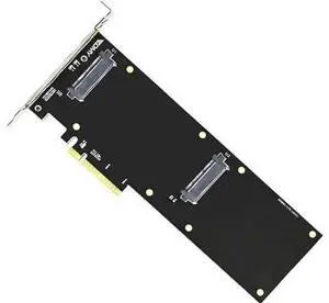 PCIe 3.0 X4/X8 to Dual U.2 NVMe SSD Expansion Riser Adapter Card for Server Storage Upgrade PCIe 3.0 X4/X8 to Dual U.2 NVMe SSD Expansion Riser Adapter Card for Server Storage Upgrade