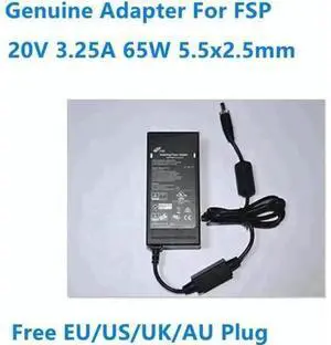 FSP065M-DCAC 65W AC Power Adapter Charger, 20V 3.25A 5.5x2.5mm DC Barrel Tip Universal Laptop Power Supply FSP065M-DCAC 65W AC Power Adapter Charger, 20V 3.25A 5.5x2.5mm DC Barrel Tip Universal Laptop Power Supply